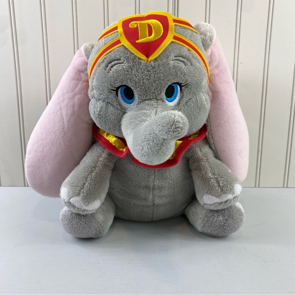 Disney Official Disney Parks Gray and Pink Elephant Stuffed Animal 11” - Picture 2 of 12